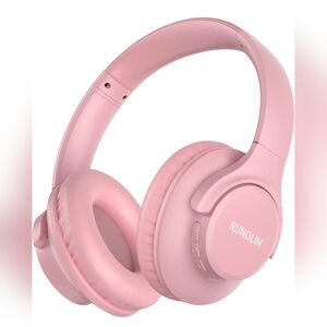 RUNOLIM Over-Ear Headphones in Pink